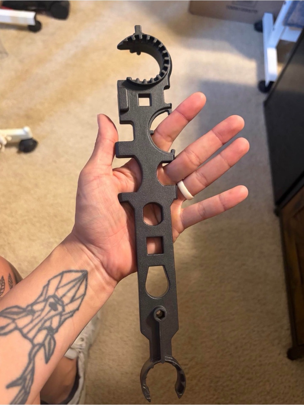 Universal Black Multi-Tool Wrench
